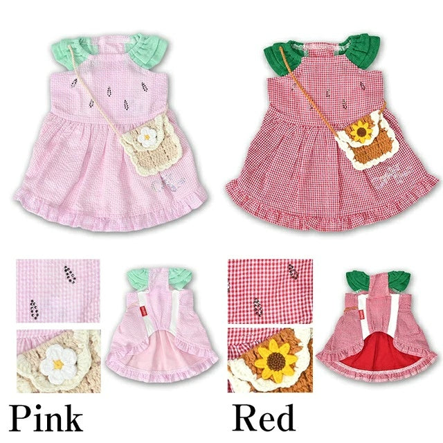 クレイジーブー CRAZYBOO フルーツポシェットワンピ【犬服 トップス ワンピース スカート ドレス セレブ】