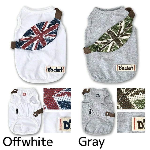 ディーズチャット D's CHAT ユニオンサコッシュタンクー【犬服 ドッグウェア トップス タンクトップ セレブ】