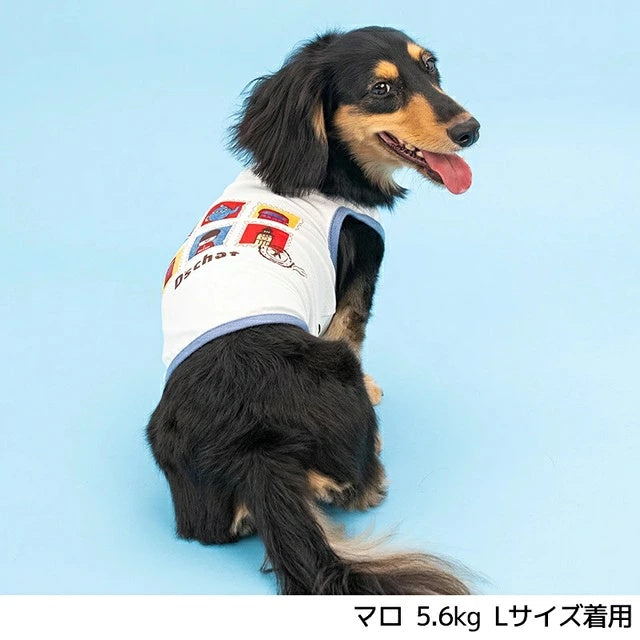 ディーズチャット D's CHAT スタンプメッシュタンク【犬服 ドッグウェア トップス タンクトップ セレブ】