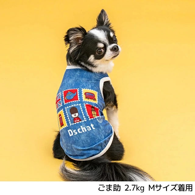 ディーズチャット D's CHAT スタンプメッシュタンク【犬服 ドッグウェア トップス タンクトップ セレブ】
