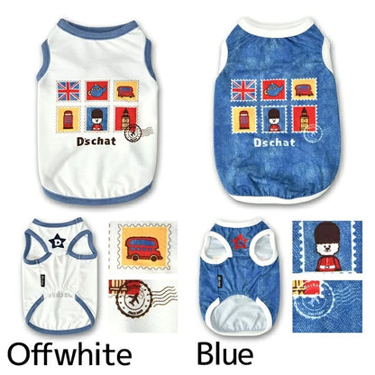 ディーズチャット D's CHAT スタンプメッシュタンク【犬服 ドッグウェア トップス タンクトップ セレブ】