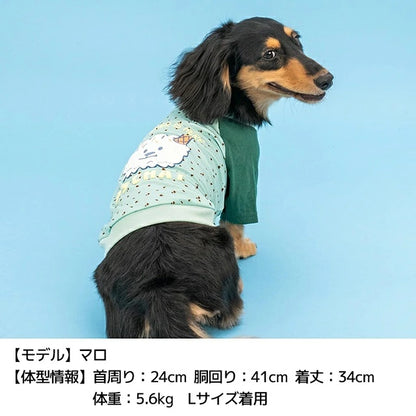 ディーズチャット D's CHAT ディーズ君ラグランTシャツ【犬服 ドッグウェア トップス Tシャツ セレブ】