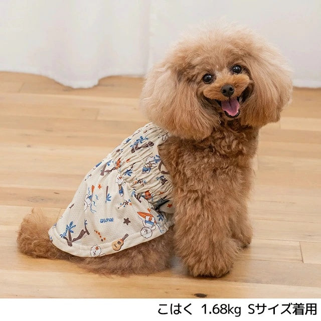 ディーズチャット D's CHAT シャーリングアロハワンピ 【犬服 ドッグウェア ワンピース スカート ドレス セレブ】