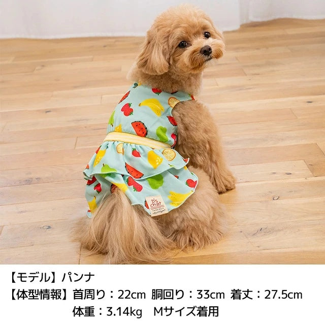 ディーズチャット D's CHAT ストレッチフルーツワンピ【犬服 ドッグウェア ワンピース スカート ドレス セレブ】