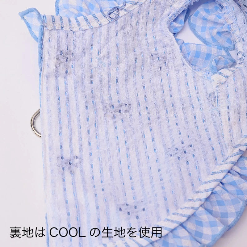 갓 피바 GODPIVA ★ 예약 ★ COOL 스트라이프 리본 프릴 하네스 [소형 개 개용 산책 하네스 유명 인사]