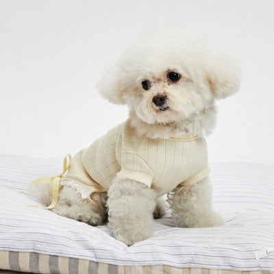 ルイスドッグ louisdog Butter Cream Romper【小型犬 犬服 ロンパース つなぎ パンツ セレブ】