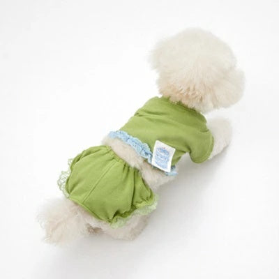 ルイスドッグ louisdog Atelier Green/Blue TEE【小型犬 犬服 トップス Tシャツ セレブ】