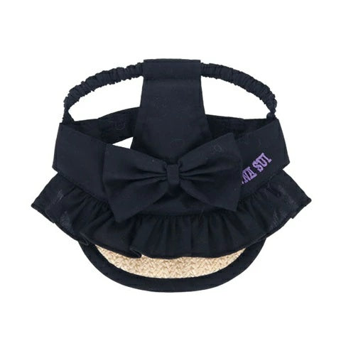アナ スイ ANNA SUI リボン付き麦わらサンバイザー【小型犬 犬用 サンバイザー 帽子 セレブ】