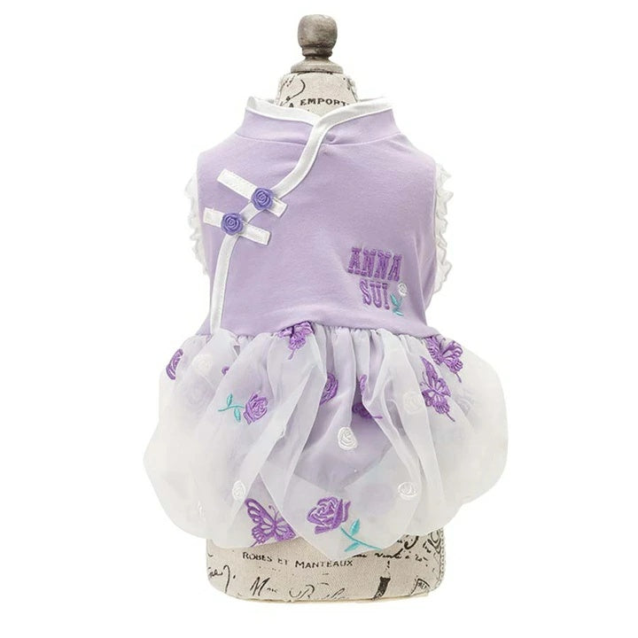 アナ スイ ANNA SUI バタフライチャイナバルーンワンピ【小型犬 犬服 ワンピース ドレス スカート セレブ】