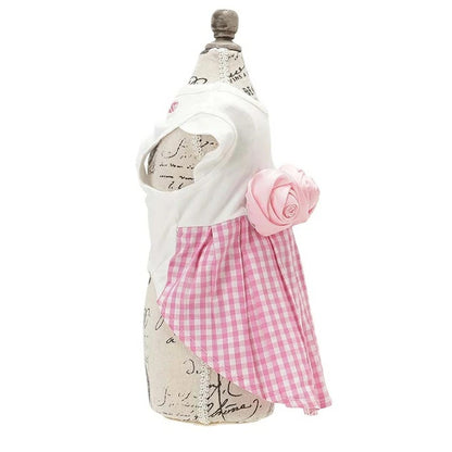アナ スイ ANNA SUI バラコサージュギンガムチェックワンピ【小型犬 犬服 ワンピース ドレス スカート セレブ】