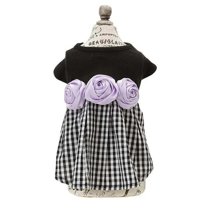 アナ スイ ANNA SUI バラコサージュギンガムチェックワンピ【小型犬 犬服 ワンピース ドレス スカート セレブ】