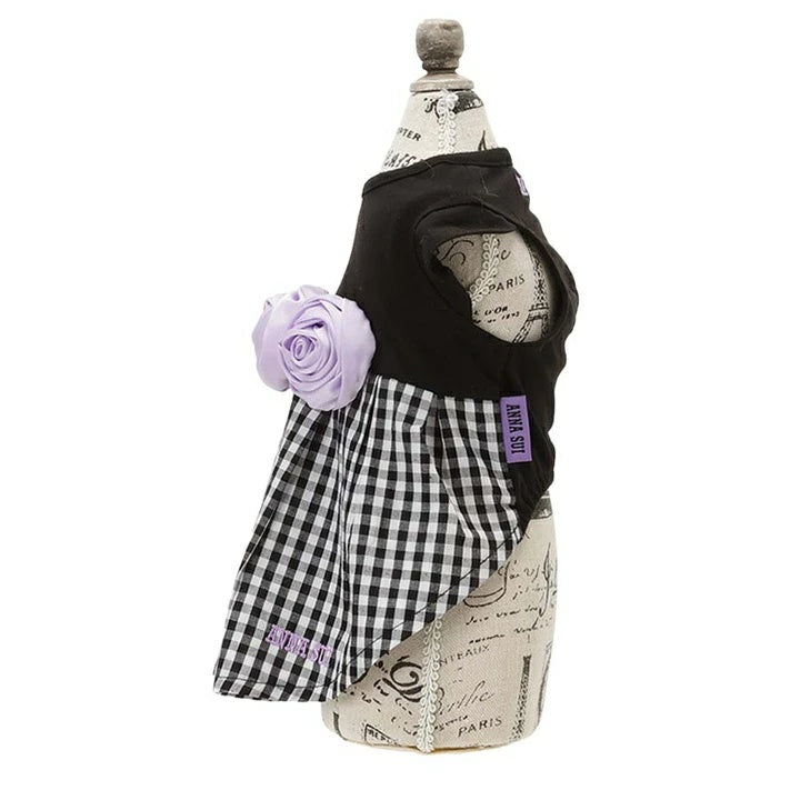 アナ スイ ANNA SUI バラコサージュギンガムチェックワンピ【小型犬 犬服 ワンピース ドレス スカート セレブ】