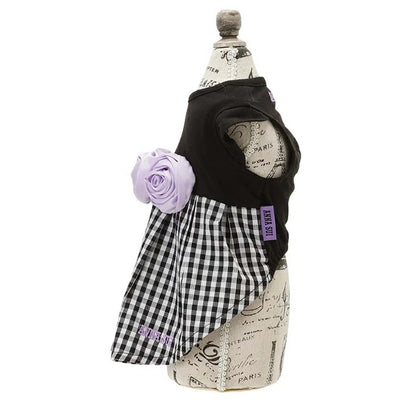 アナ スイ ANNA SUI バラコサージュギンガムチェックワンピ【小型犬 犬服 ワンピース ドレス スカート セレブ】