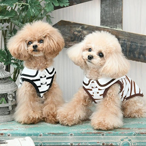 ロペピクニック ROPE PICNIC セーラーカラーボーダーカットソー【犬服 ドッグウェア ウエア トップス カットソー】