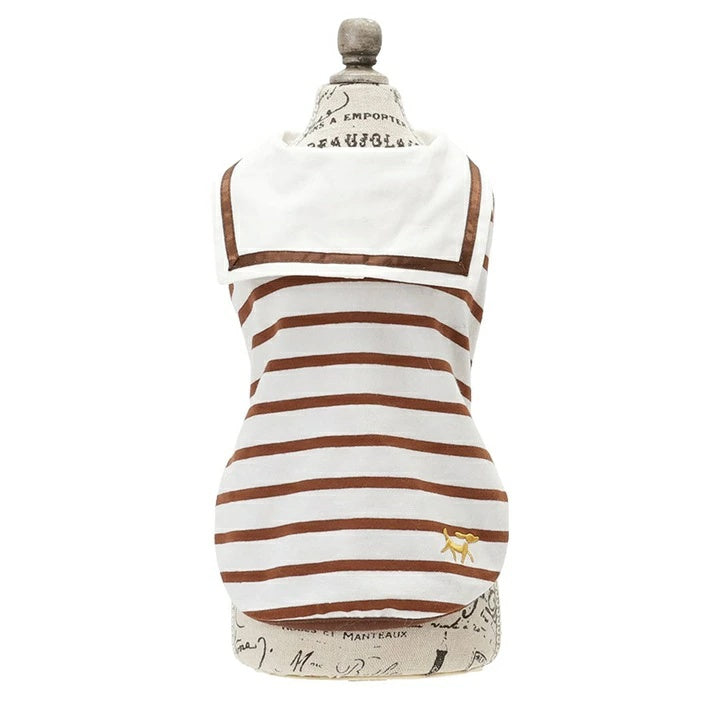 ロペピクニック ROPE PICNIC セーラーカラーボーダーカットソー【犬服 ドッグウェア ウエア トップス カットソー】