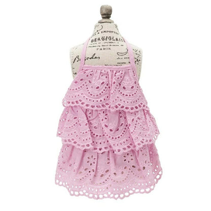 ロペピクニック ROPE PICNIC コットンレースティアードキャミワンピ【犬服 ドッグウエア ウエア トップス キャミ ワンピース ドレス スカート】