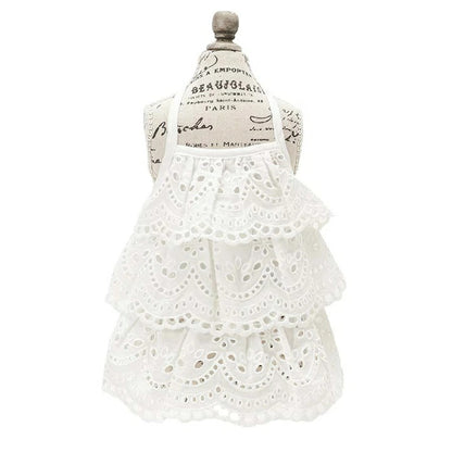 ロペピクニック ROPE PICNIC コットンレースティアードキャミワンピ【犬服 ドッグウエア ウエア トップス キャミ ワンピース ドレス スカート】