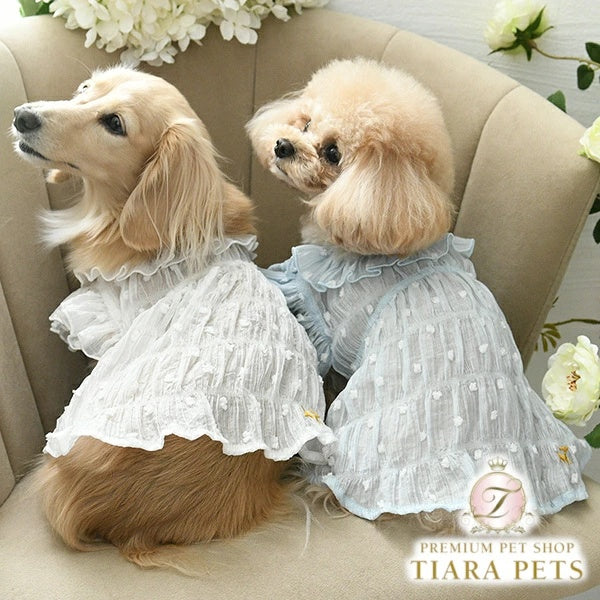 ロペピクニック ROPE PICNIC ドットシースルーワンピ【犬服 ドッグウエア ウエア ワンピース ドレス スカート】