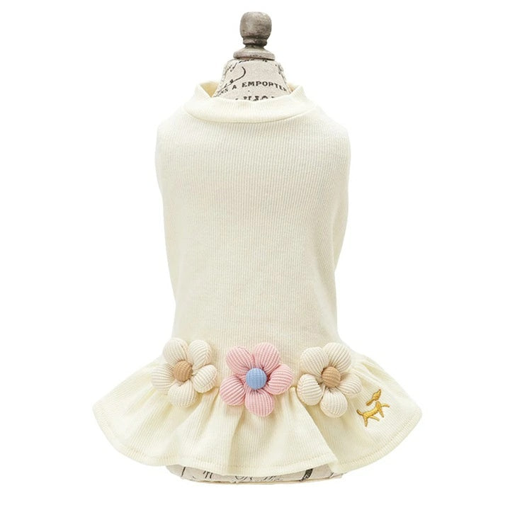 ロペピクニック ROPE PICNIC フラワーモチーフワンピ【犬服 ドッグウエア ウエア ワンピース ドレス スカート】