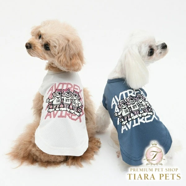 アヴィレックス AVIREX ランダムロゴトムキャットタンク【犬服 ドッグウエア ウエア トップス タンクトップ ノースリーブ】