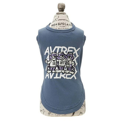 アヴィレックス AVIREX ランダムロゴトムキャットタンク【犬服 ドッグウエア ウエア トップス タンクトップ ノースリーブ】