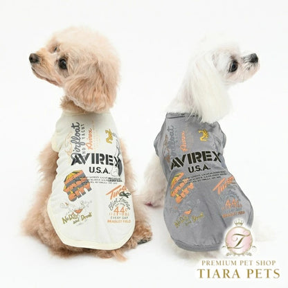 アヴィレックス AVIREX アルシーブプリントタンク【犬服 ドッグウエア ウエア トップス タンクトップ ノースリーブ カジュアル】