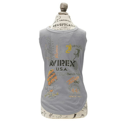 アヴィレックス AVIREX アルシーブプリントタンク【犬服 ドッグウエア ウエア トップス タンクトップ ノースリーブ カジュアル】