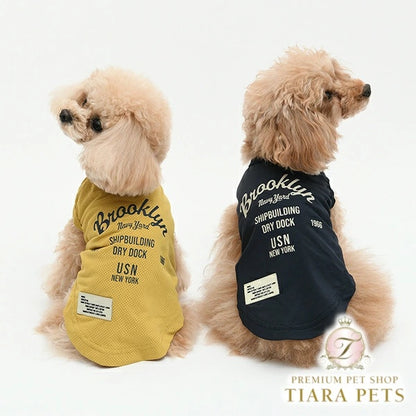 アヴィレックス AVIREX EMB.ブルックリンタンク【犬服 ドッグウエア ウエア トップス タンクトップ ノースリーブ カジュアル】