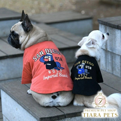 アヴィレックス AVIREX サンディエゴシーライオンT【犬服 ドッグウエア ウエア トップス Tシャツ 半袖 カジュアル】