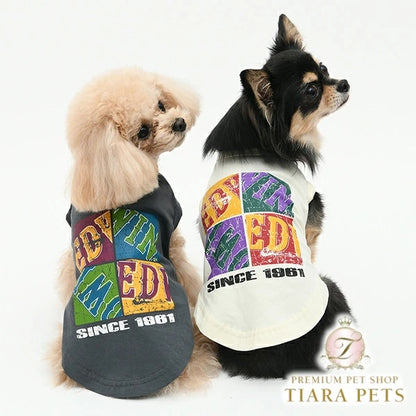 エドウイン EDWIN ストリートボックスロゴタンク【犬服 ドッグウエア ウエア トップス タンクトップ カジュアル】