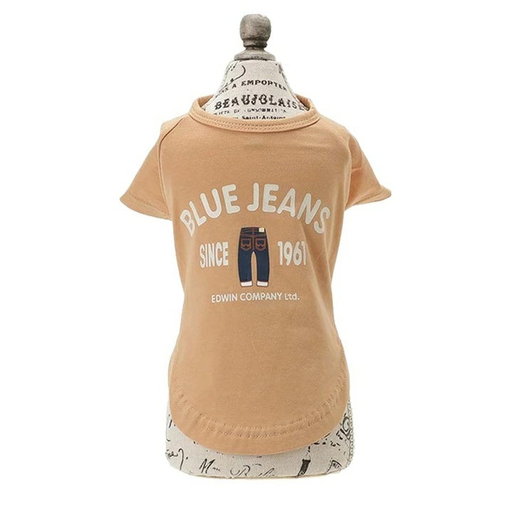 エドウイン EDWIN BLUEJEANSカジュアルT【犬服 ドッグウエア ウエア トップス Tシャツ カジュアル】
