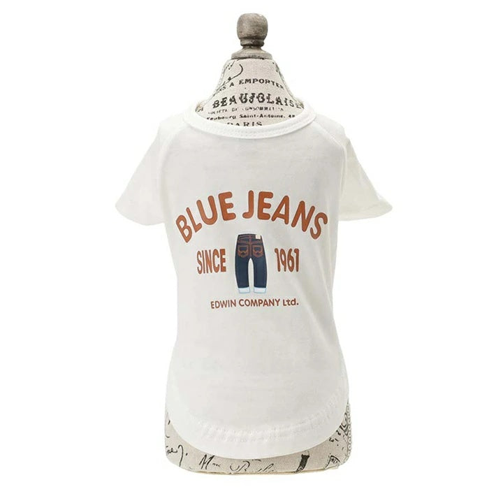 エドウイン EDWIN BLUEJEANSカジュアルT【犬服 ドッグウエア ウエア トップス Tシャツ カジュアル】