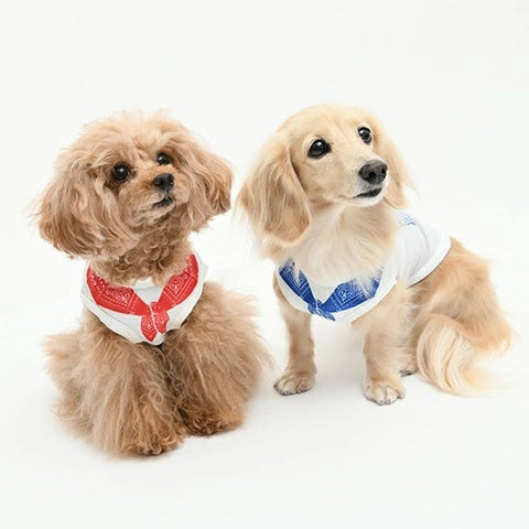 エドウイン EDWIN バンダナプリントクールメッシュタンク（保冷剤付き）【犬服 ドッグウエア ウエア トップス タンクトップ ノースリーブ カジュアル】