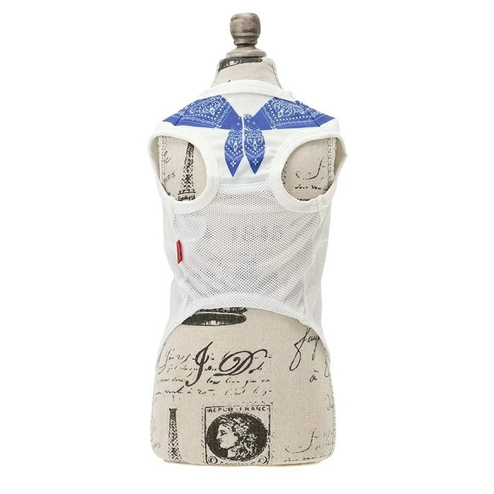 エドウイン EDWIN バンダナプリントクールメッシュタンク（保冷剤付き）【犬服 ドッグウエア ウエア トップス タンクトップ ノースリーブ カジュアル】