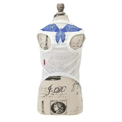エドウイン EDWIN バンダナプリントクールメッシュタンク（保冷剤付き）【犬服 ドッグウエア ウエア トップス タンクトップ ノースリーブ カジュアル】