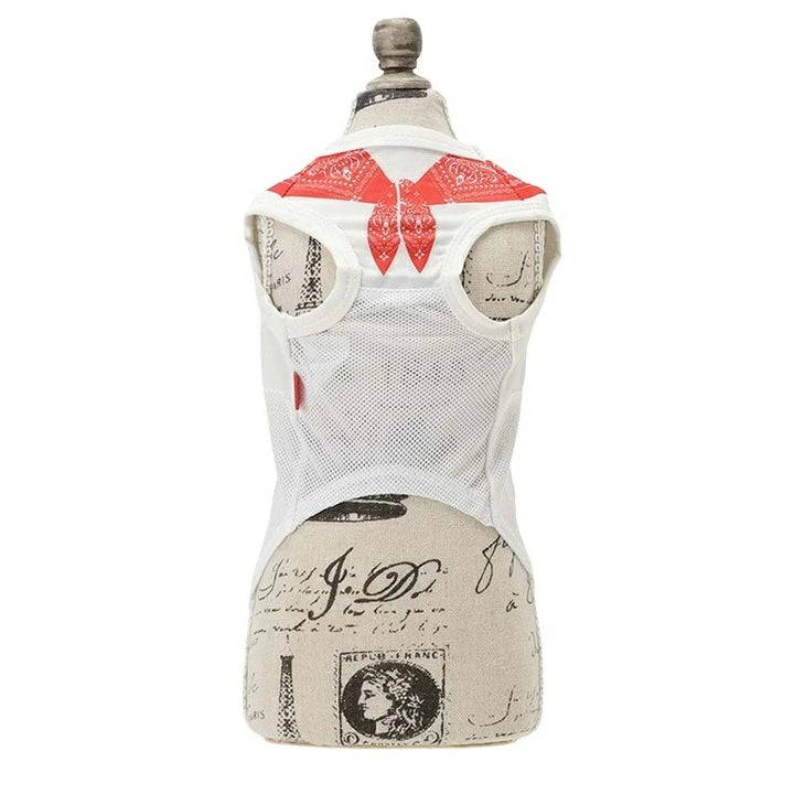 エドウイン EDWIN バンダナプリントクールメッシュタンク（保冷剤付き）【犬服 ドッグウエア ウエア トップス タンクトップ ノースリーブ カジュアル】