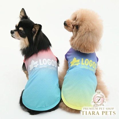 ロゴス LOGOS サマーグラデメッシュタンク【犬服 ドッグウエア ウエア トップス タンクトップ ノースリーブ カジュアル】