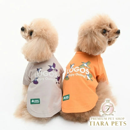 ロゴス LOGOS バードロゴT【犬服 ドッグウエア ウエア トップス Tシャツ 半袖 カジュアル】