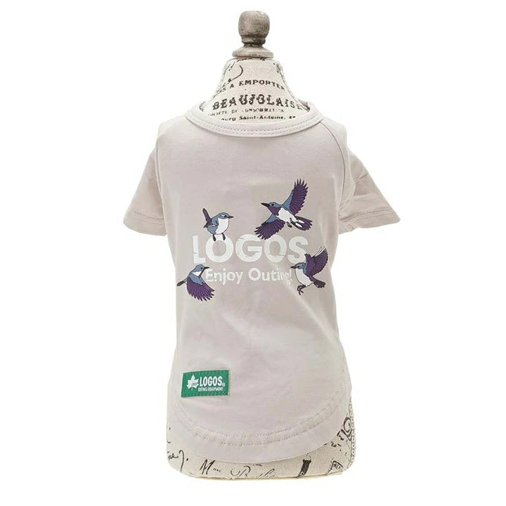 ロゴス LOGOS バードロゴT【犬服 ドッグウエア ウエア トップス Tシャツ 半袖 カジュアル】