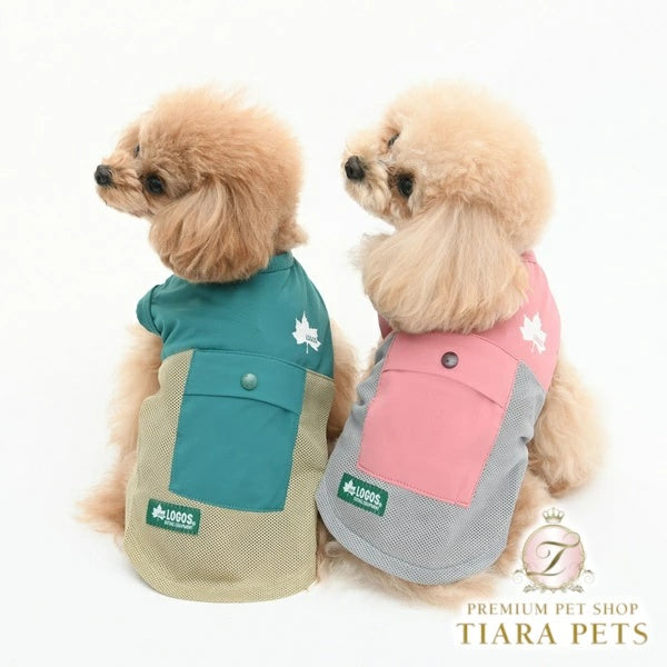 ロゴス LOGOS 切替クールメッシュタンク（保冷剤付き）【犬服 ドッグウエア ウエア トップス タンクトップ ノースリーブ カジュアル】