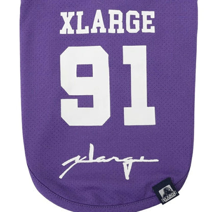 エクストララージ XLARGE ロゴナンバリングメッシュタンク【犬服 ドッグウエア ウエア トップス タンクトップ ノースリーブ カジュアル】