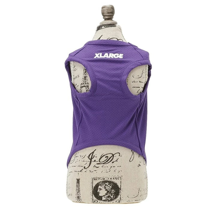 エクストララージ XLARGE ロゴナンバリングメッシュタンク【犬服 ドッグウエア ウエア トップス タンクトップ ノースリーブ カジュアル】