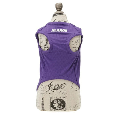 エクストララージ XLARGE ロゴナンバリングメッシュタンク【犬服 ドッグウエア ウエア トップス タンクトップ ノースリーブ カジュアル】