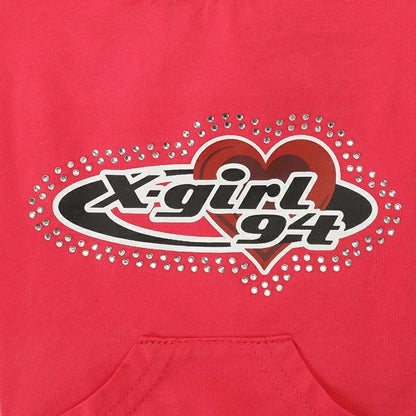 エックスガール X-girl プラネットハートロゴタンクフーディー【犬服 ドッグウエア ウエア トップス フーディ パーカー カジュアル】