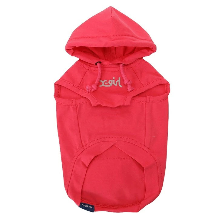 エックスガール X-girl プラネットハートロゴタンクフーディー【犬服 ドッグウエア ウエア トップス フーディ パーカー カジュアル】