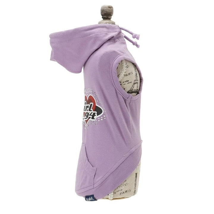 エックスガール X-girl プラネットハートロゴタンクフーディー【犬服 ドッグウエア ウエア トップス フーディ パーカー カジュアル】