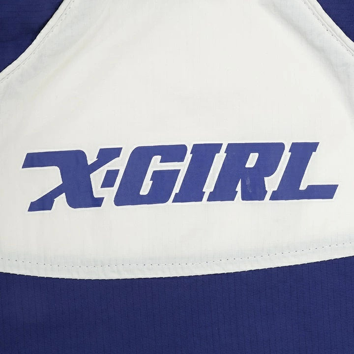 エックスガール X-girl 配色マウンテンパーカー【犬服 ドッグウエア ウエア トップス フーディ パーカー カジュアル】