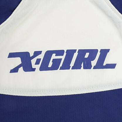 エックスガール X-girl 配色マウンテンパーカー【犬服 ドッグウエア ウエア トップス フーディ パーカー カジュアル】