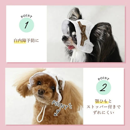 クレイジーブー CRAZYBOO レース生地帽子【犬用 帽子 ハット ひんやり COOL クール セレブ】