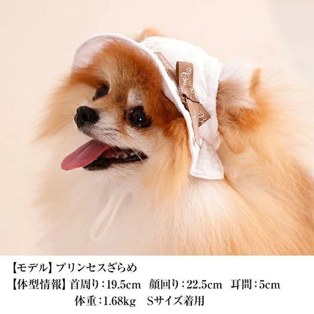 クレイジーブー CRAZYBOO レース生地帽子【犬用 帽子 ハット ひんやり COOL クール セレブ】